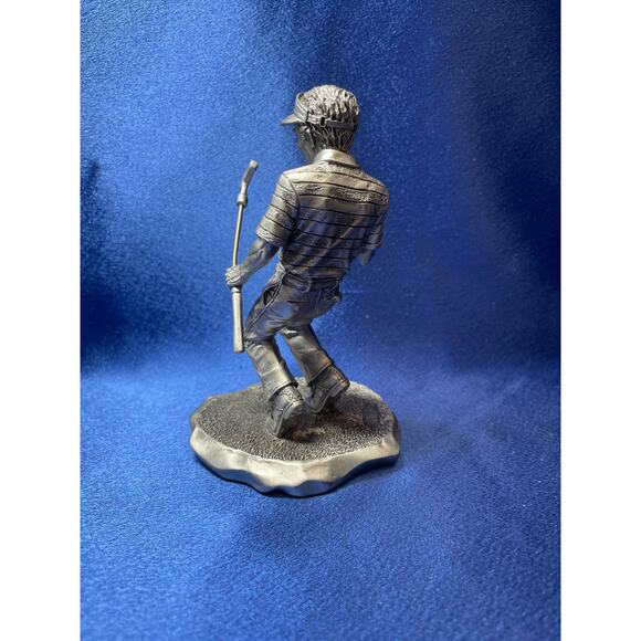 Barry Austin In The Hole Detailed Pewter Golfing Sculpture - Picture 4 of 9